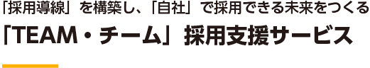 「TEAM・チーム」採用支援サービス
